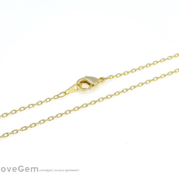 SALE/20pcs// NP-2031, 16" Necklace Chain, Gold, 235 Diamond Cut chain, 235DC 16 inch chains, Thin chain, Dainty Chain, Pre-made Chain