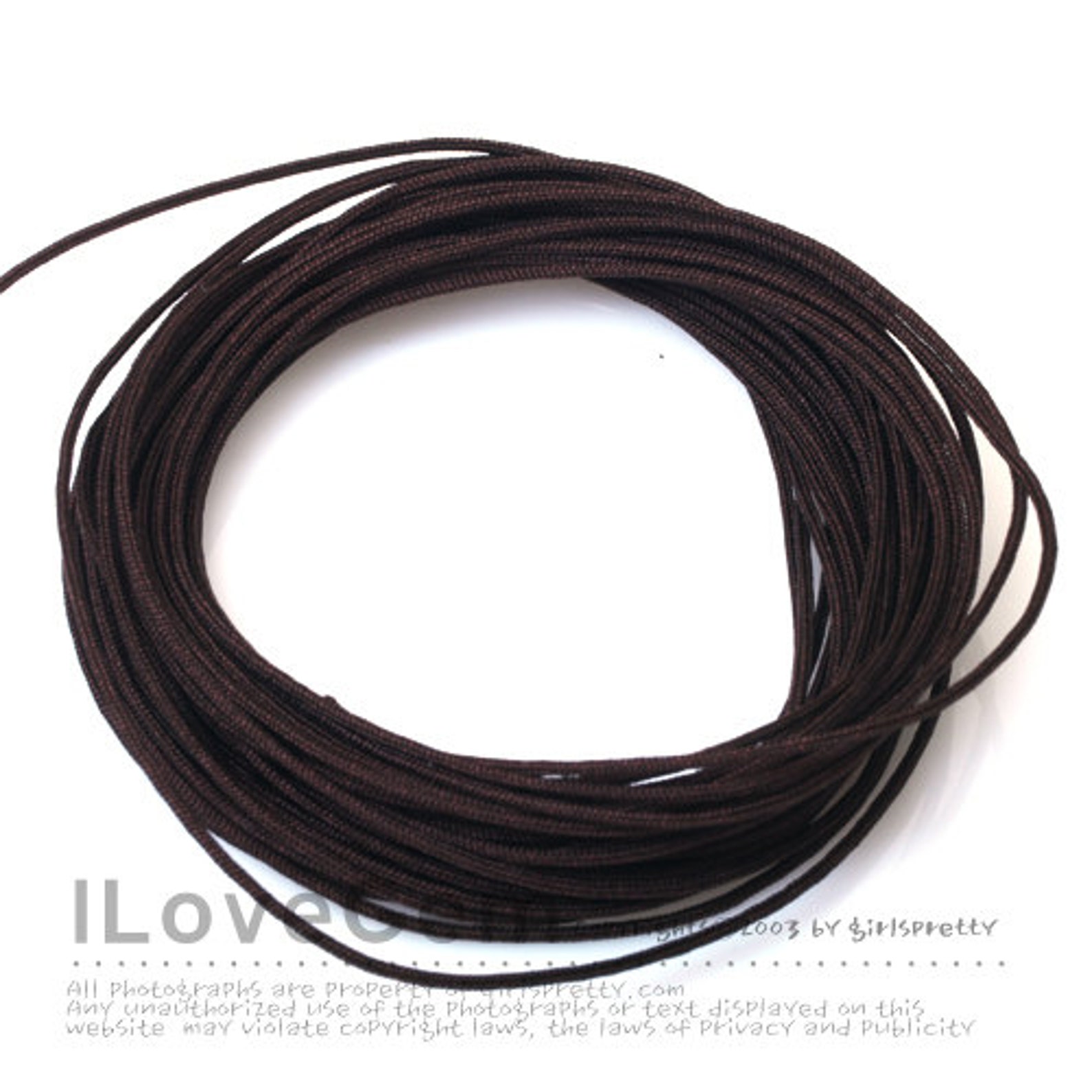 Korea Knotting Cord Brown 0.9mm 10 Meters Etsy