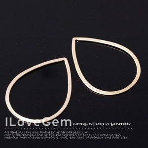 4pcs, NP-803 Matt Gold, very slim texture Drop Ring, Ring Pendant, Ring Connector, Geometric Pendant