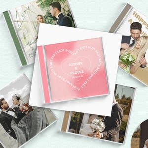 Custom CD have custom covers, Birthday present for music lovers, Couple&#39;s anniversary CD gift,  Customize your exclusive album