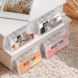 Custom NFC Mini Cassette Keychain - Play Your Music Instantly - Personalized Gift for Music Lovers - Anniversary, Birthday Couples Gift
