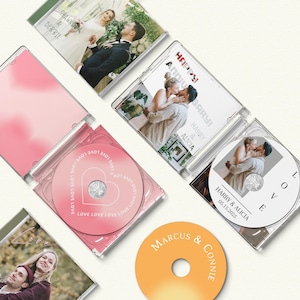 Personalized CD playback, Customized CD covers, Birthday present for music lovers, Couple's anniversary CD gift