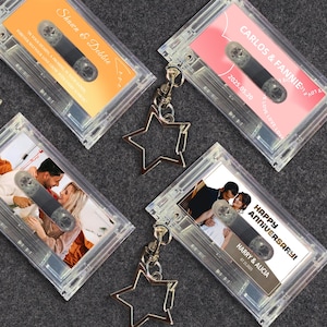 Chaveiro personalizado com fita cassete NFC Mini, toque sua música favorita instantaneamente, presentes de aniversário para casais, presentes de aniversário para amantes da música