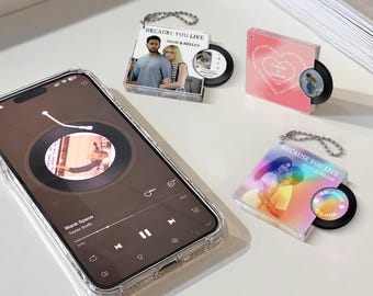 Personalisierter Musik-NFC-Schlüsselanhänger - Fügen Sie Ihren Song & Fotos hinzu, spielen Sie sofort!