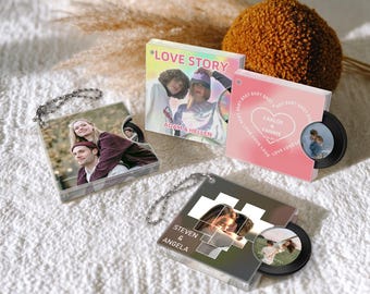 Benutzerdefinierte NFC Mini-CD-Schlüsselbund, Spielen Sie Ihre Lieblingsmusik sofort, Fotos-Schlüsselbund, Musikliebhaber-Schlüsselbund CD-Album