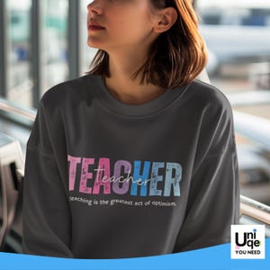 Aangepaste lerarensweater, sweatshirts lerarenteam, gepersonaliseerde schooltruien, lerarentrui, aangepaste naam leraar