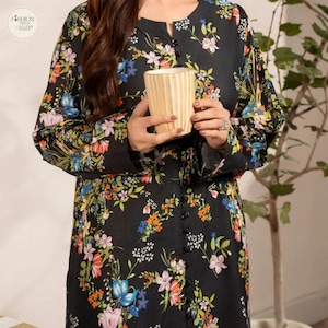 Pakistaanse confectiekleding | Pakistaans kostuum voor dames | Eid-collectie damesjurk | Pakistaans pak uit 2 delen | Feestkleding voor Eid-festival