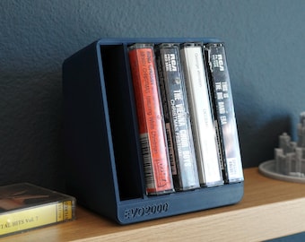 Cassette Tape Display | 3D Printed 5 Bay Storage Holder
