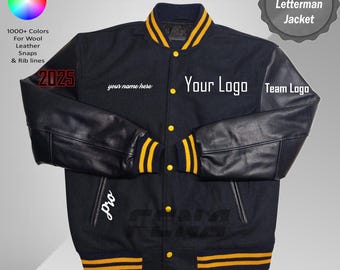 Custom Wool Leather Letterman Varsity Jacket, Personalized Bomber Jacket, Embroidered Patch Jacket, Baseball College Varsity Jacket,