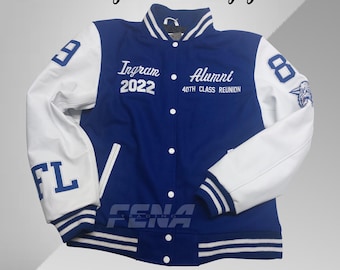 Personalized Varsity Letterman Jacket - Embroidered Varsity- Plain Varsity - Custom Varsity Jacket, Letterman Baseball Bomber School Jacket