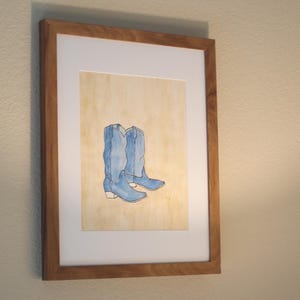 Watercolor Cowboy Boots Print, Country Art, Cowboy Boots, Living room & Bedroom Wall Art, Printable Digital Art, Homemade Art, Dorm Room