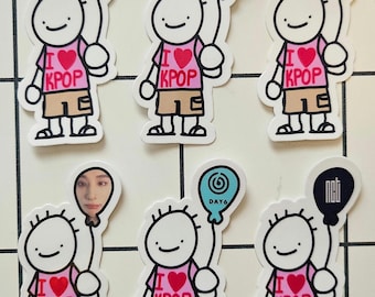 Bob and Balloon Kpop Sticker