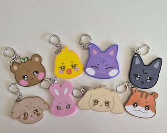 Ateez Aniteez Keychain