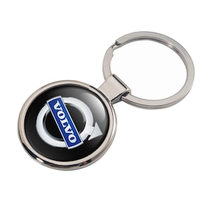 Volvo Metal Keychain Handmade Keyholder Premium Quality Key Fob Auto Accessories