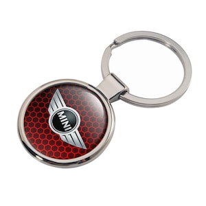 Mini Cooper Metal Keychain Handmade Keyholder Premium Quality Key Fob Auto Accessories