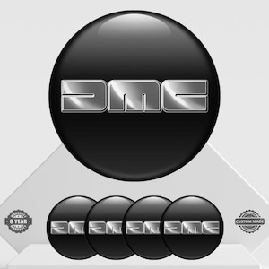 4 x DMC Wheel emblems Center cap stickers Wheel Center Hub Caps Of Rims