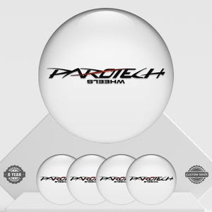 4 x Parotech Wheel emblems Center cap stickers Wheel Center Hub Caps Of Rims