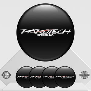 4 x Parotech Wheel emblems Center cap stickers Wheel Center Hub Caps Of Rims