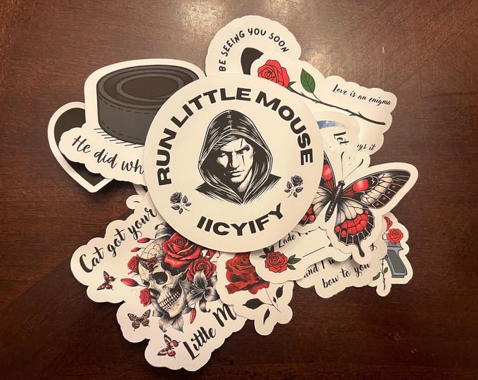 Haunting Adeline Stickers for Dark Romance Readers (12 Pack)