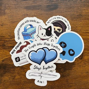 Lights Out Stickers Navessa Allen Josh Hammond Merch Fred Faceless Man Masktok Dark Romance Sticker Bookish Decal Booktok Sticker