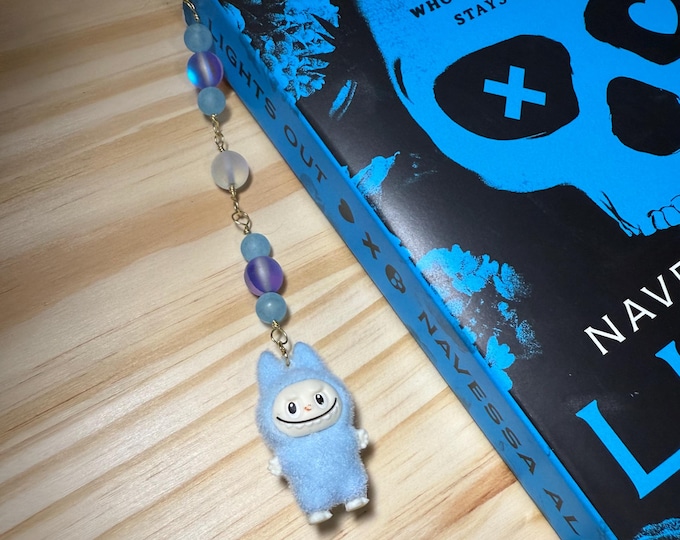 Labubu Beaded Bookmark Hook: Handmade Monster Book Accessory