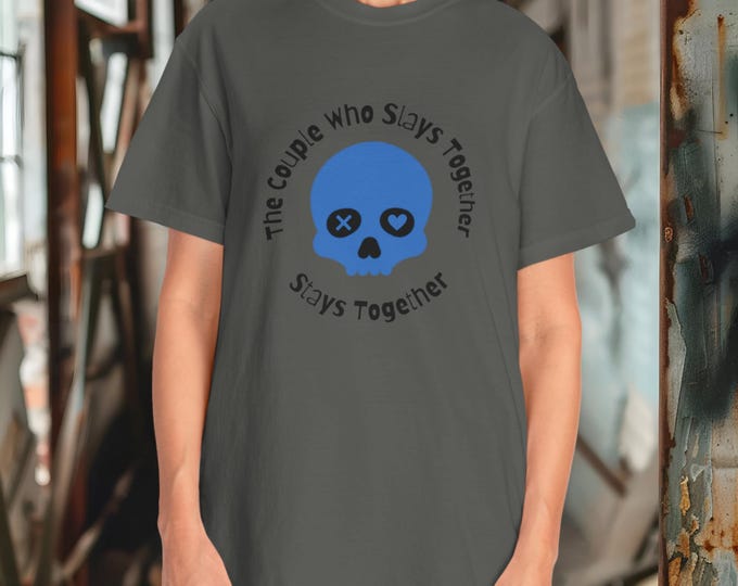 Lights Out Comfort Colors, Couple Who Slays Together Tee, Josh Hammond Merch, Faceless Man Shirt, Dark Romance Apparel, Spicy Bookish Gift