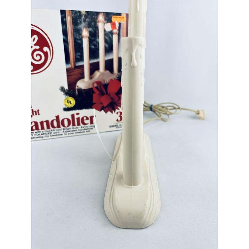 Vintage GE 3 Light Candolier Electric Window Christmas Candles ...