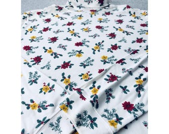 Vintage Classic Elements Women's Turtleneck  Floral Christmas Size 20/22W NWT