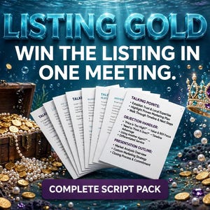 Listing Presentation Script for Realtors | Listing Kit: Objection Handlers, Pricing Guide & Follow-Up Emails | Real Estate PDF