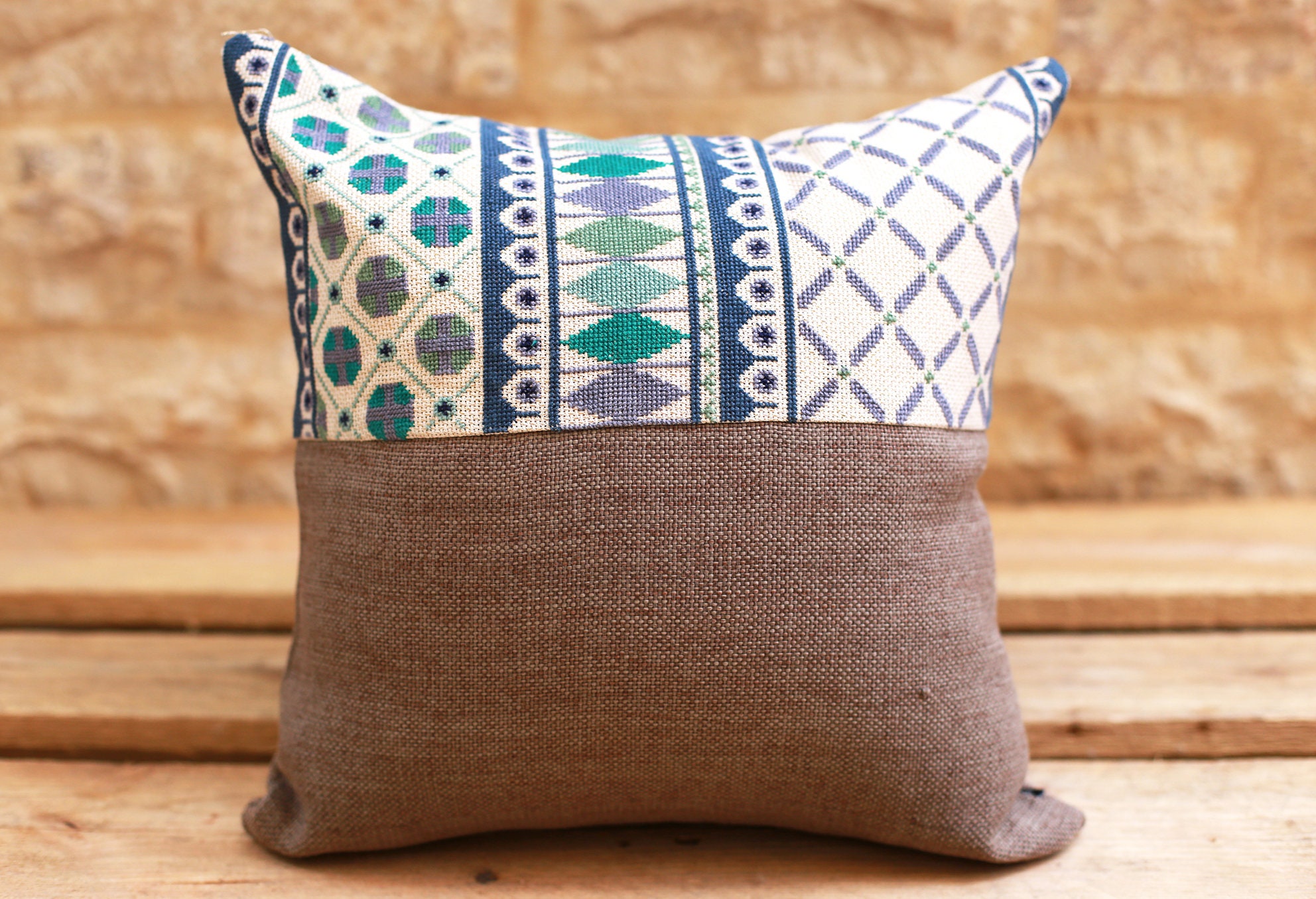Intricate Hand Embroidery Design Cushion Cover Etsy