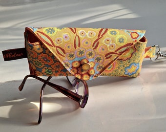 NEW Glasses case/ Eyeglasses case/ sunglasses case/ reading glasses case/Kaffe Fassett collective/Millefiore