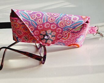 NEW Glasses case/ Eyeglasses case/ sunglasses case/ reading glasses case/Kaffe Fassett collective/Millefiore