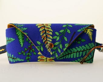 Glasses case/ Eyeglasses case/ sunglasses case/ reading glasses case/Botanical/ferns/Philip Jacobs/Snow Leopard Designs