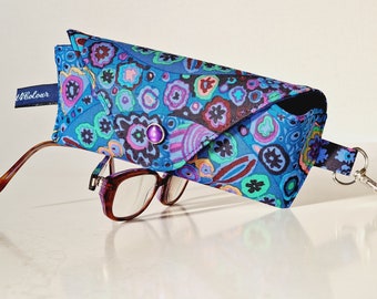 NEW Glasses case/ Eyeglasses case/ sunglasses case/ reading glasses case/Kaffe Fassett collective/Millefiore