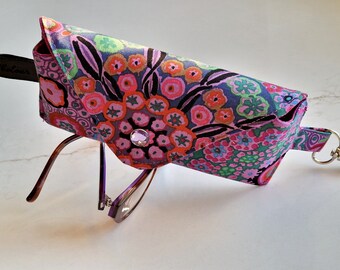 NEW Glasses case/ Eyeglasses case/ sunglasses case/ reading glasses case/Kaffe Fassett collective/Millefiore