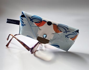 Handmade Eyeglass Case - Charley Harper - Suitable for Sunglasses and Reading Glasses