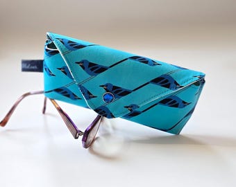 Handmade Eyeglass Case - Charley Harper - Suitable for Sunglasses and Reading Glasses