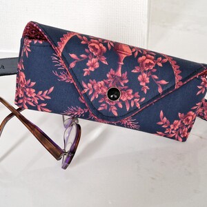 Liberty Fabric Glasses Case: Marie Antoinette Floral, Magnetic Closure