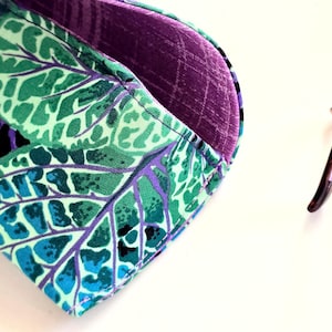 Handmade Eyeglass Case - Kaffe Fassett Fittonia Pattern - Suitable for Sunglasses and Reading Glasses