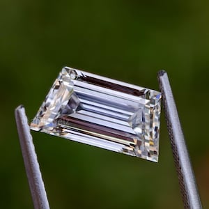 Trapezoid Step Cut Lab grown Diamond For Engagement Ring For Diamond Ring For Side Stone For Earring Pair For Customization