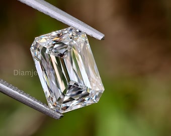 3,17 karat smaragd Ashoka-slipad labgrown diamant | E-VS1 unik modifierad fancy diamant | Idealisk för förlovningsringar eller statementringar