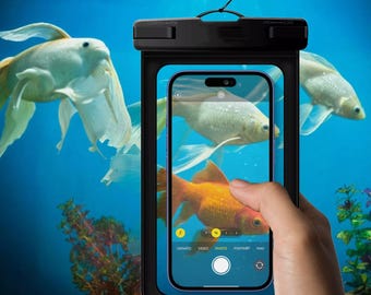 Funda universal flotante e impermeable para teléfono con cordón