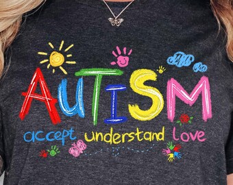Brushstroke Autism Shirt, Autism Awareness Shirt, Autism Puzzle Pieces Shirt, Autism Shirt, Autism Month Tee,Autism Support Shirt, Advocate