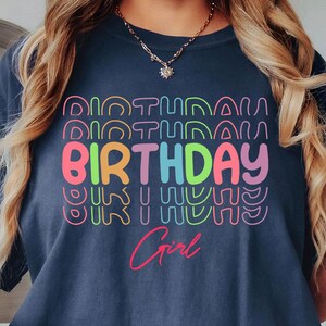 Comfort Colors® Birthday Girl Shirt, Girls Birthday Party Shirt Birthday Girl Shirt, Birthday Party Girl Shirt, Birthday Shirt,Kids Birthday