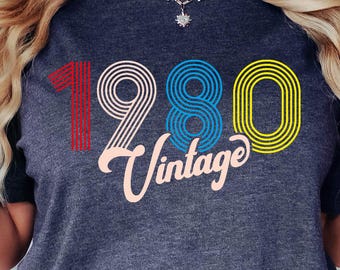 45th Birthday Shirt,Vintage 1980 Shirt,45th Birthday Gift For Women,45th Birthday Gift For Men,45th Birthday Best Friend,45th Birthday Woman