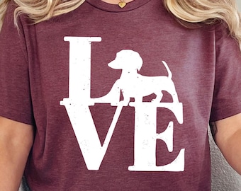 Dachshund Shirt, Dog Valentine Shirt, Dachshund Mama Shirt, Dachshund Owner Gift, Dachshund Mom Shirt, Dachshund T-Shirt, Gift for Dachshund