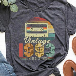 Vintage 1993 Shirt, 32nd Birthday Gift For Women, 1993 Retro Shirt, 32nd Birthday Woman,32nd Birthday Gift For Men,32nd Birthday Best Friend