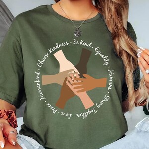 Unity Of Hands Shirt, Equality Shirt, Black Lives Matter, Human Rights Shirt, Activist Shirt, Be Kind Shirt,Social Justice Shirt,Peace Shirt