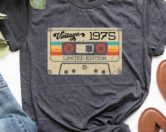 Vintage 1975 Retro 50th Birthday Shirt 50th Birthday Gift For Women,50th Birthday Gift For Men,50th Birthday Best Friend,50th BirthdayWoman#
