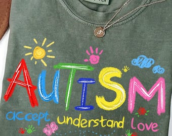 Brushstroke Autism Sweatshirt, Autism Awareness Shirt, Autism Puzzle Pieces Shirt, Autism Sweatshirt, Autism Month Tee, Autism Support Shirt